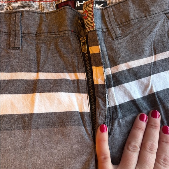 100% Cotton Tony Hawk Gray Flat Front Shorts Comfortable Design - Picture 5 of 8